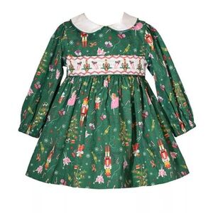 slim fit dress slacks Enchanting Nutcracker Glitter Chambray Dress – Mia Belle Girls